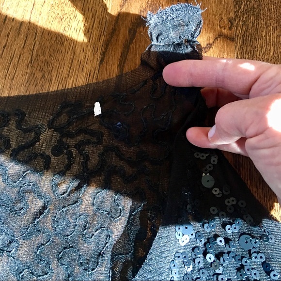 Sheer Sequined Top - Picture 6 of 7